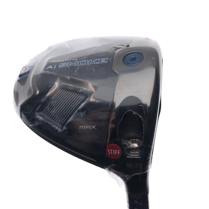 NEW Callaway Paradym Ai Smoke MAX Driver / 9.0 Degrees / Stiff Flex
