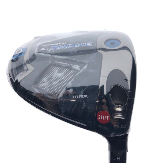 NEW Callaway Paradym Ai Smoke MAX Driver / 9.0 Degrees / Stiff Flex