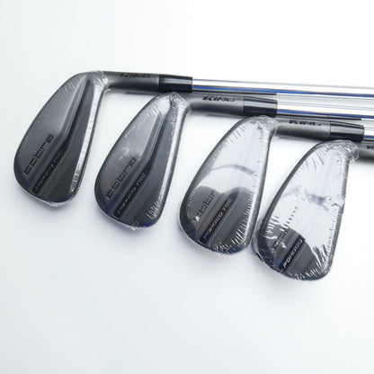 NEW Cobra King Forged Tec Black 2022 Iron Set / 4 - PW / Stiff Flex