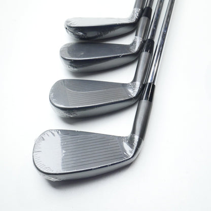 NEW Cobra King Forged Tec Black 2022 Iron Set / 4 - PW / Stiff Flex