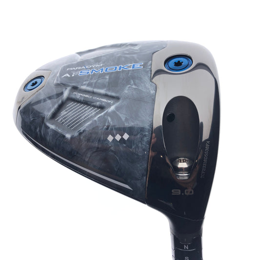 Used TOUR ISSUE Callaway Paradym Ai Smoke Triple Diamond Driver / 9 Deg / XStiff