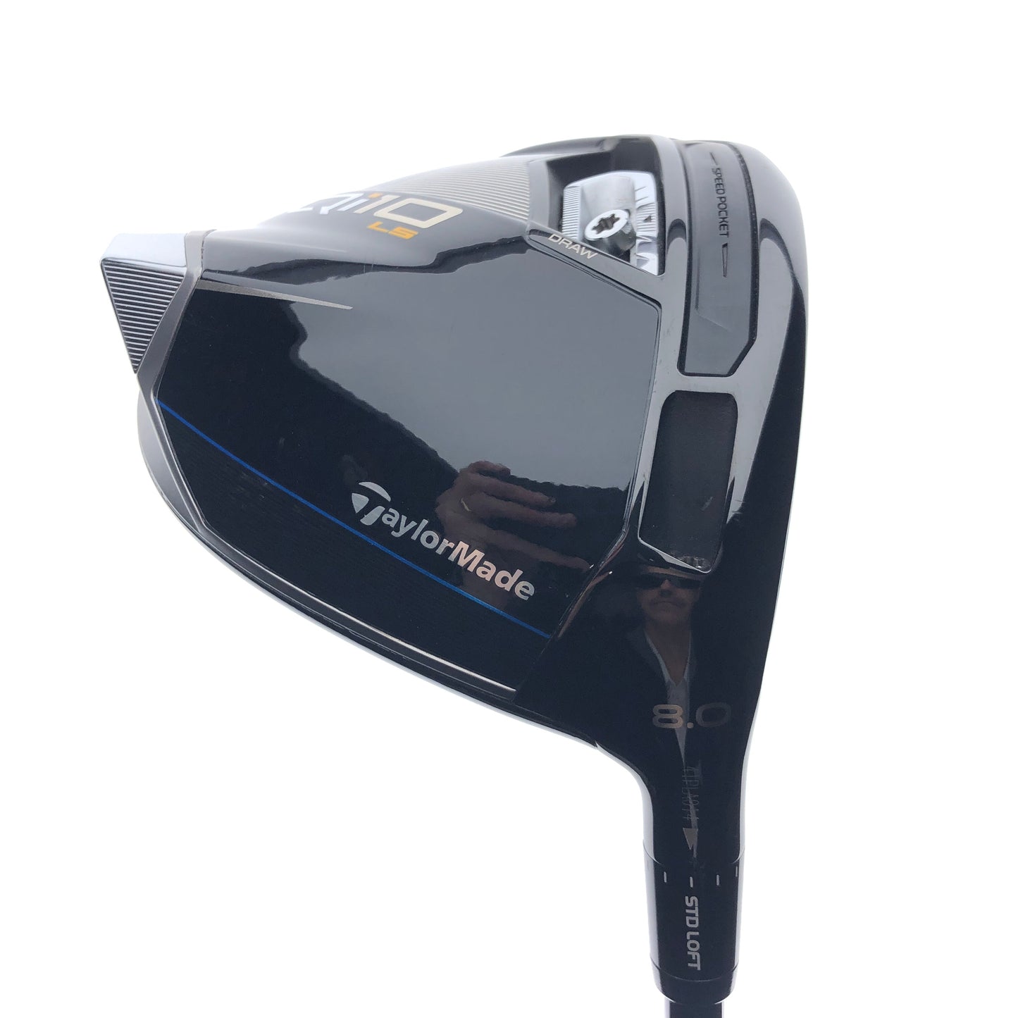 Used TOUR ISSUE TaylorMade Qi10 LS Driver / 8.0 Degrees / Stiff Flex