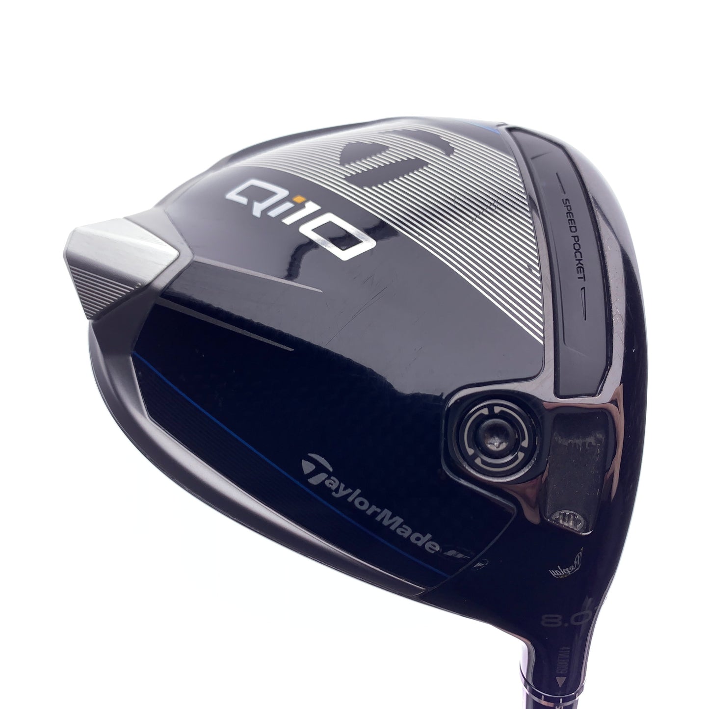 Used TOUR ISSUE TaylorMade Qi10 V2 Dot Driver / 8.0 Degrees / Stiff Flex