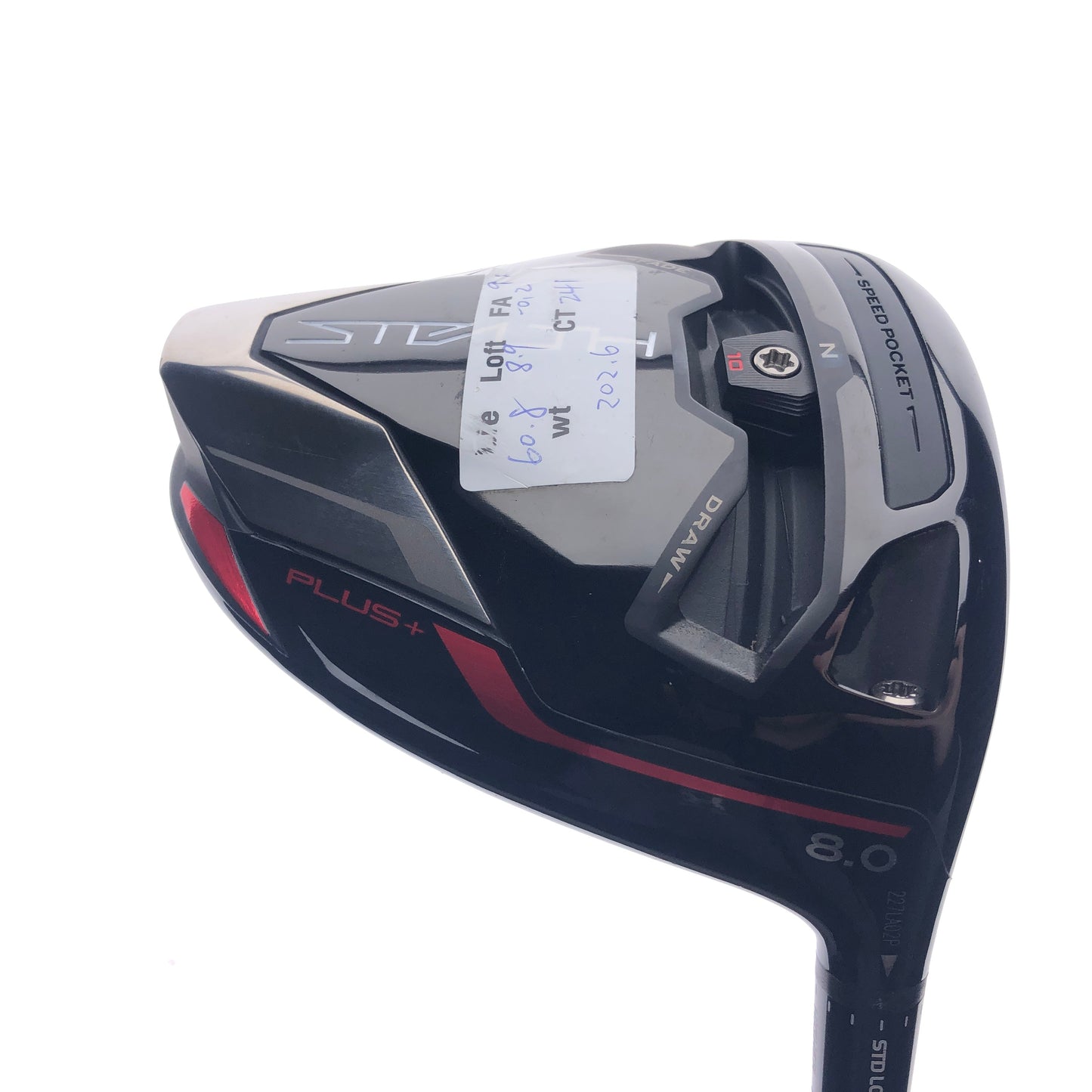Used TOUR ISSUE TaylorMade Stealth Plus Driver / 8.0 Degrees / X-Stiff Flex