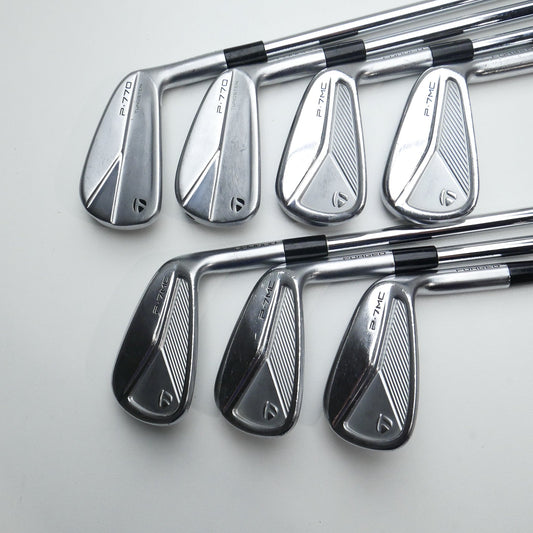 Used TaylorMade P7MC 2023 & P770 2023 Combo Iron Set / 4 - PW / Stiff Flex