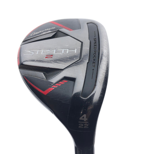 Used TaylorMade Stealth 2 4 Hybrid / 22 Degrees / Regular Flex