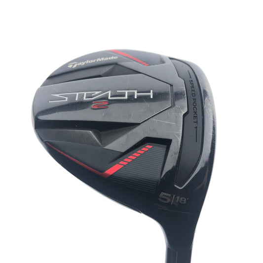 Used TaylorMade Stealth 2 5 Fairway Wood / 18 Degrees / Stiff Flex