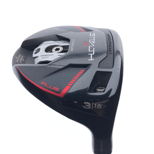 Used TaylorMade Stealth 2 Plus 3 Fairway Wood / 15 Degrees / Stiff Flex