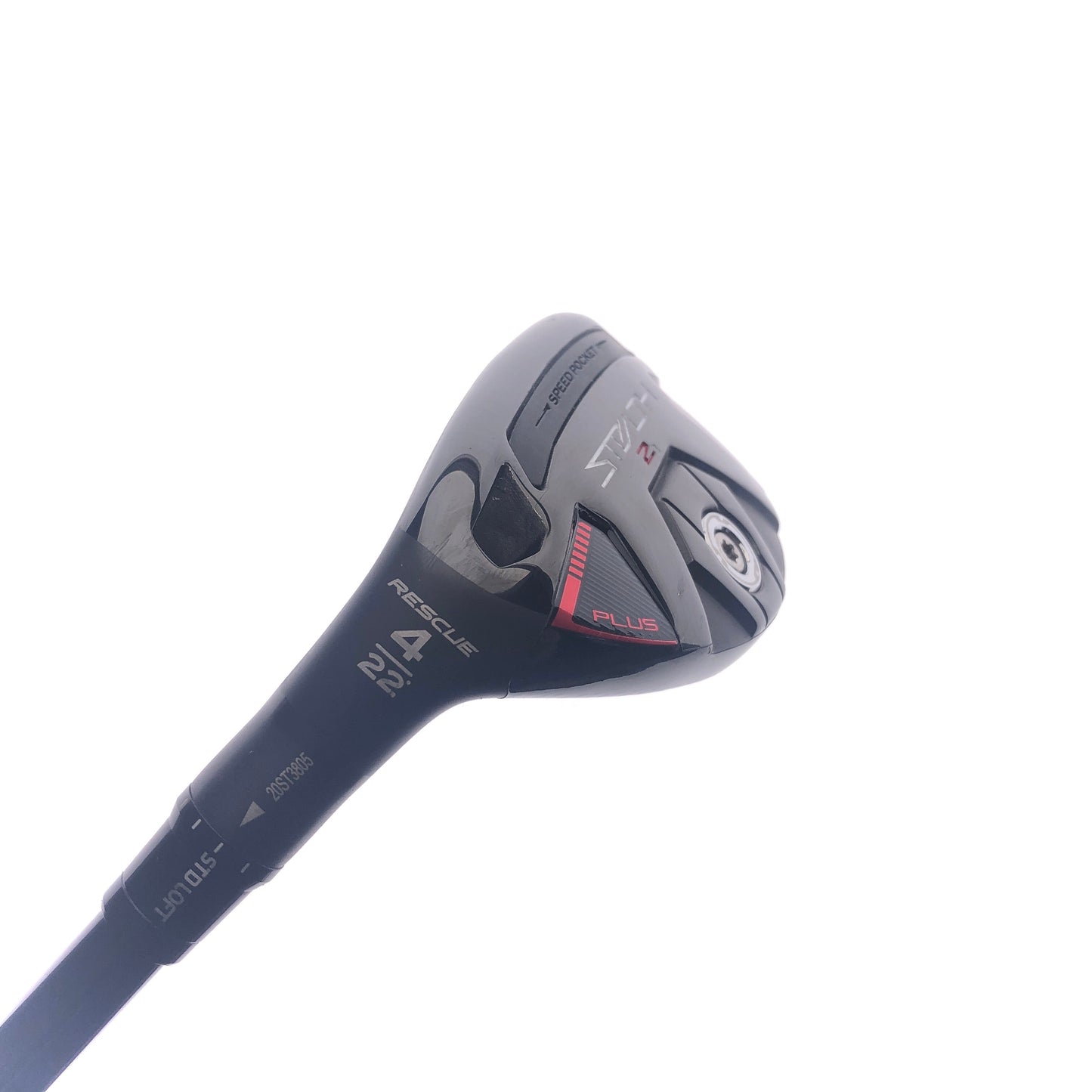 Used TaylorMade Stealth 2 Plus 4 Hybrid / 22 Degrees / Stiff Flex / Left-Handed