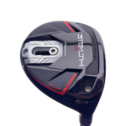 Used TaylorMade Stealth 2 Plus 5 Fairway Wood / 18 Degrees / Stiff Flex