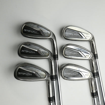 Used TaylorMade Stealth HD Iron Set / 6 - PW + AW / Regular Flex