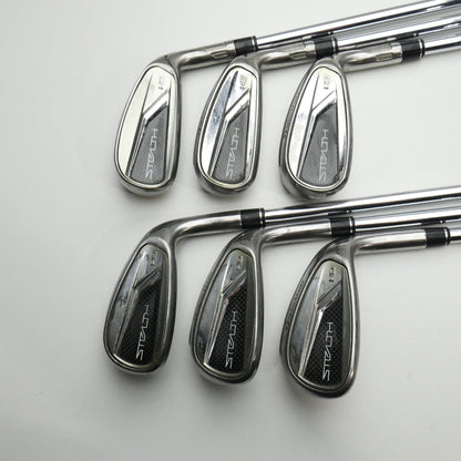 Used TaylorMade Stealth HD Iron Set / 6 - PW + AW / Regular Flex