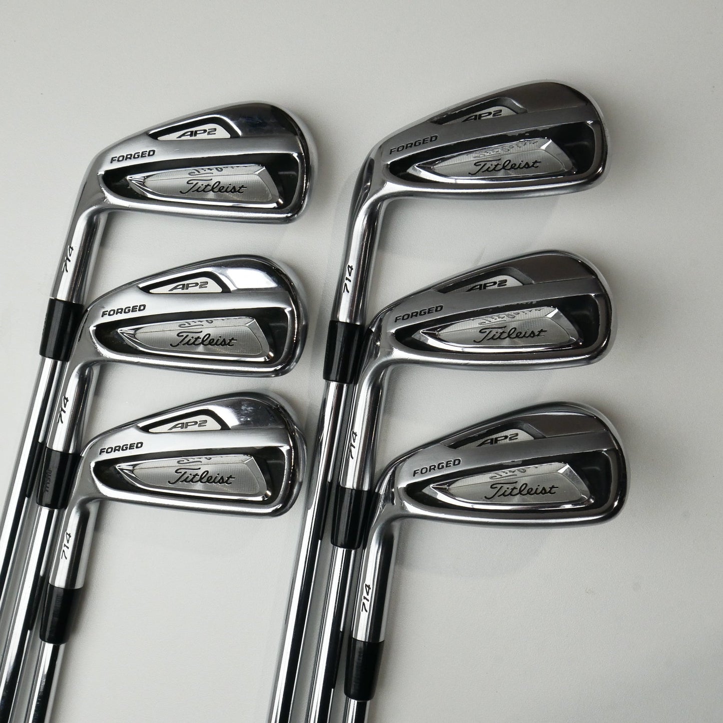 Used Titleist AP2 714 Iron Set / 5 - PW / Stiff Flex / Left-Handed