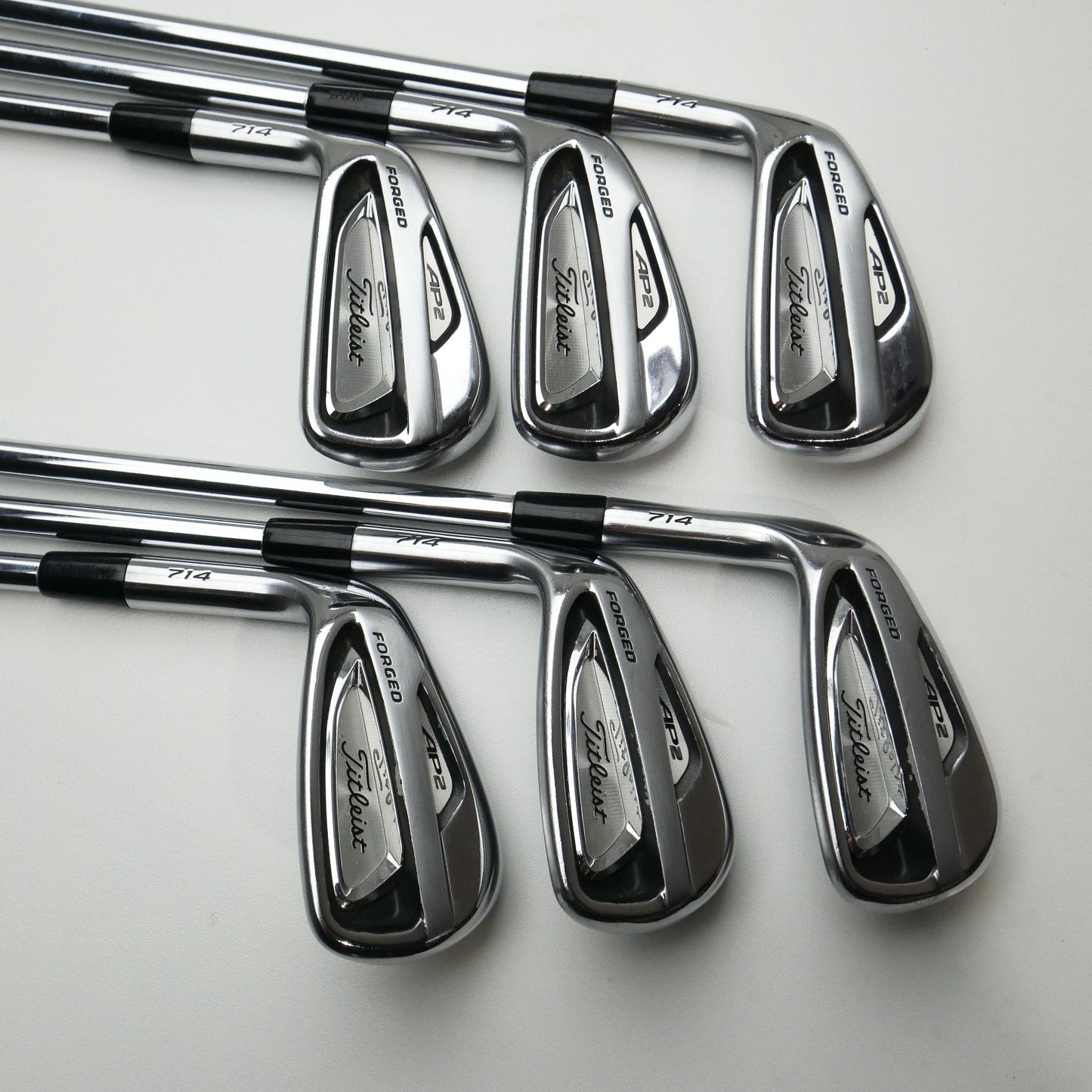 Used Titleist AP2 714 Iron Set / 5 - PW / Stiff Flex / Left-Handed