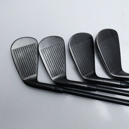 Used Titleist T100 2021 Black Iron Set / 4 - PW / Stiff Flex