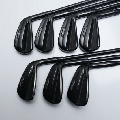 Used Titleist T100 2021 Black Iron Set / 4 - PW / Stiff Flex