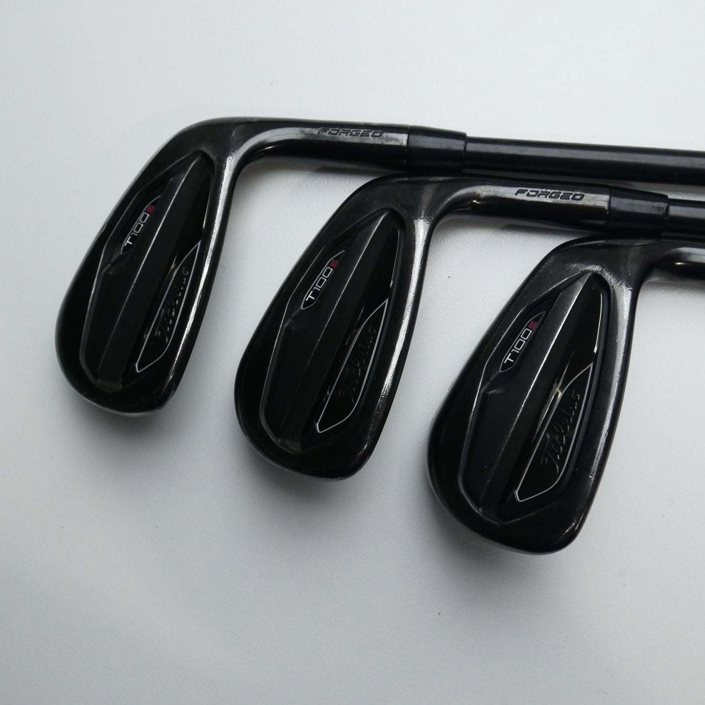 Used Titleist T100S 2021 Black Iron Set / 5 - PW / Stiff Flex