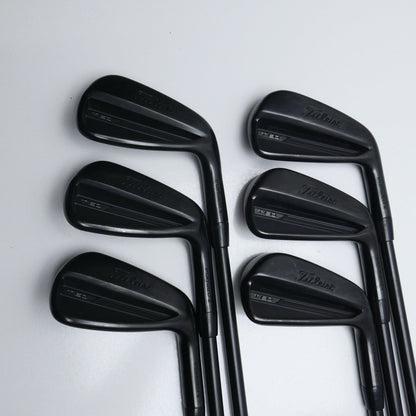 Used Titleist T150 2023 Vapor Black Iron Set / 5 - PW / Stiff Flex