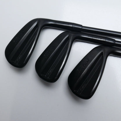 Used Titleist T150 2023 Vapor Black Iron Set / 5 - PW / Stiff Flex