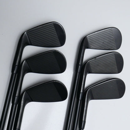 Used Titleist T150 2023 Vapor Black Iron Set / 5 - PW / Stiff Flex