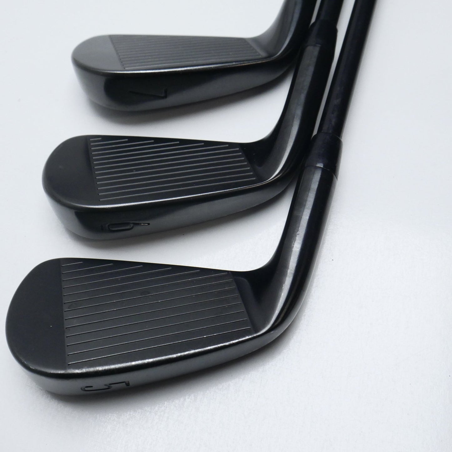 Used Titleist T150 2023 Vapor Black Iron Set / 5 - PW / Stiff Flex