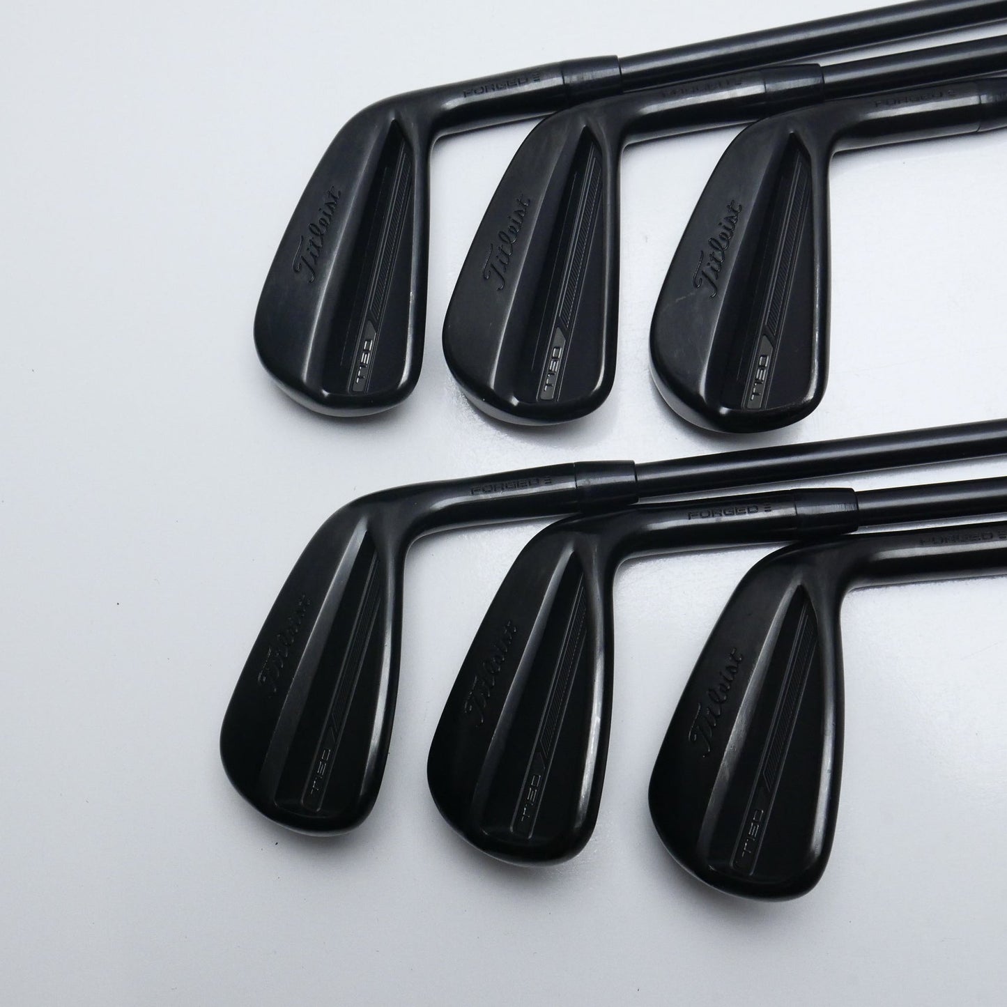 Used Titleist T150 2023 Vapor Black Iron Set / 5 - PW / Stiff Flex