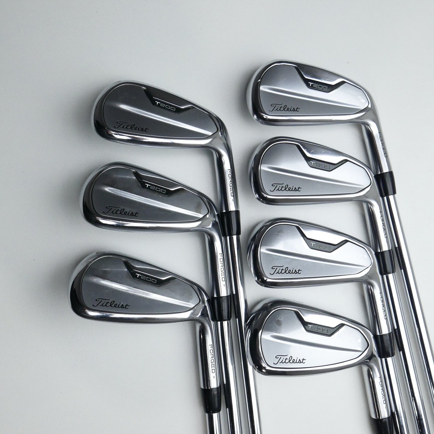 Used Titleist T200 2021 Iron Set / 5 - PW + 48° / Stiff Flex