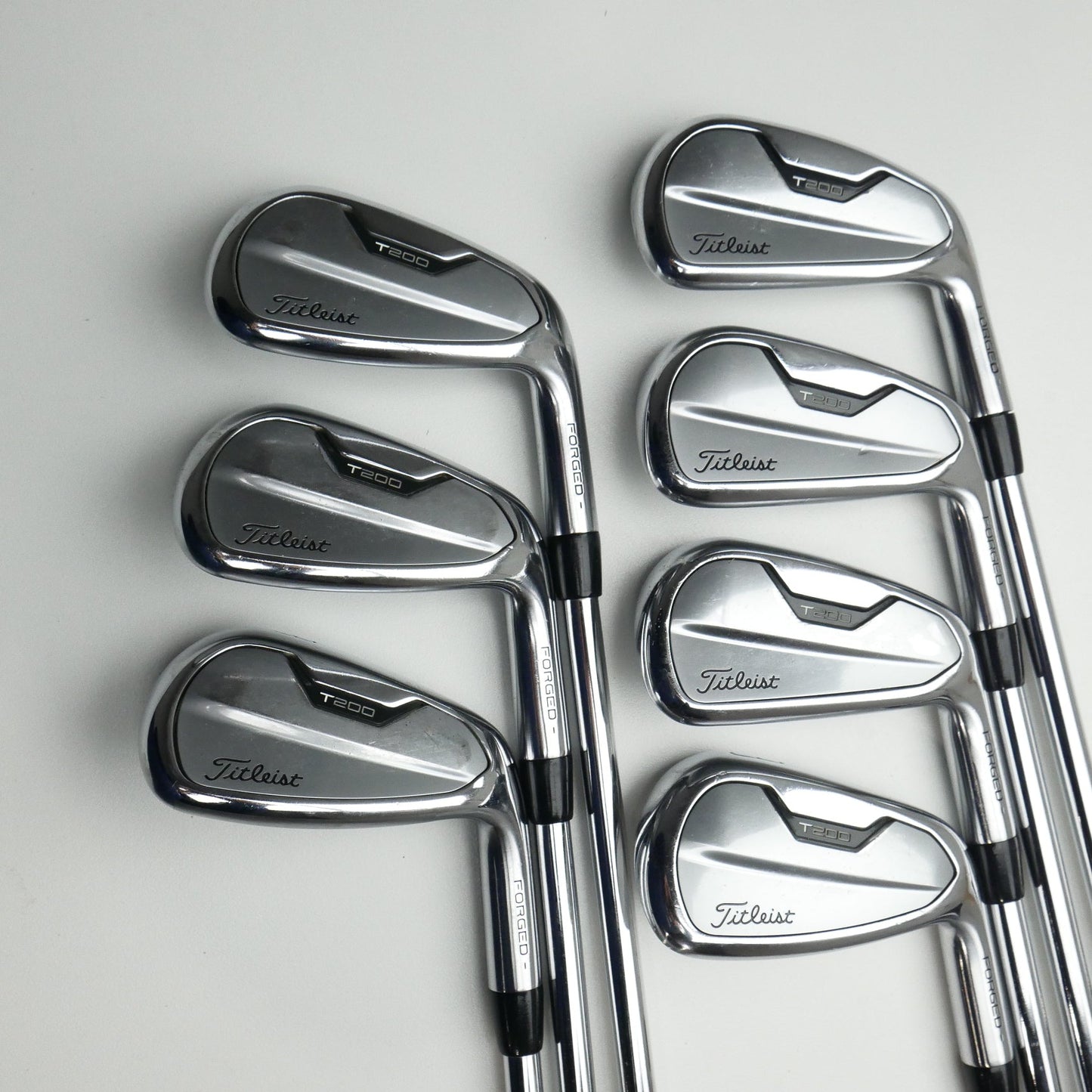 Used Titleist T200 2021 Iron Set / 5 - PW + 48° / Stiff Flex