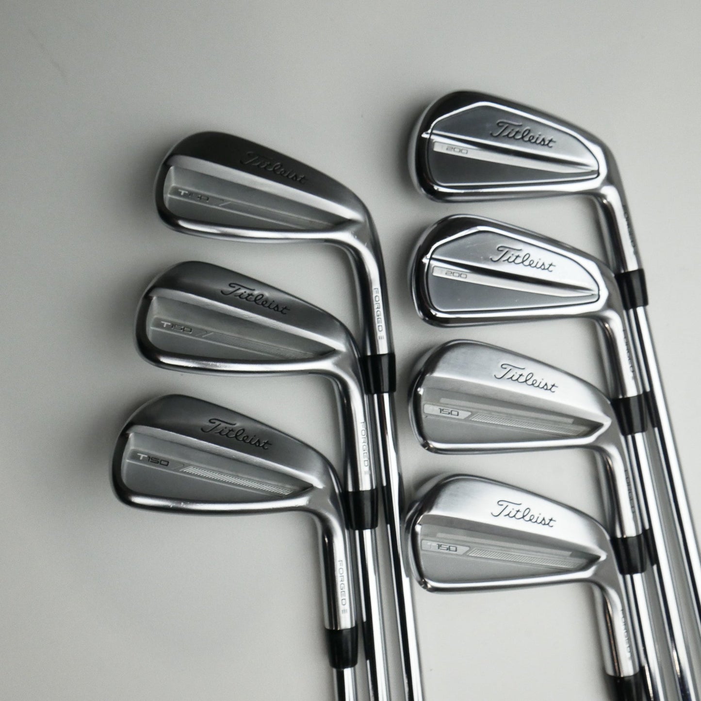Used Titleist T200 & T150 2023 Iron Set / 4 - PW / Stiff Flex