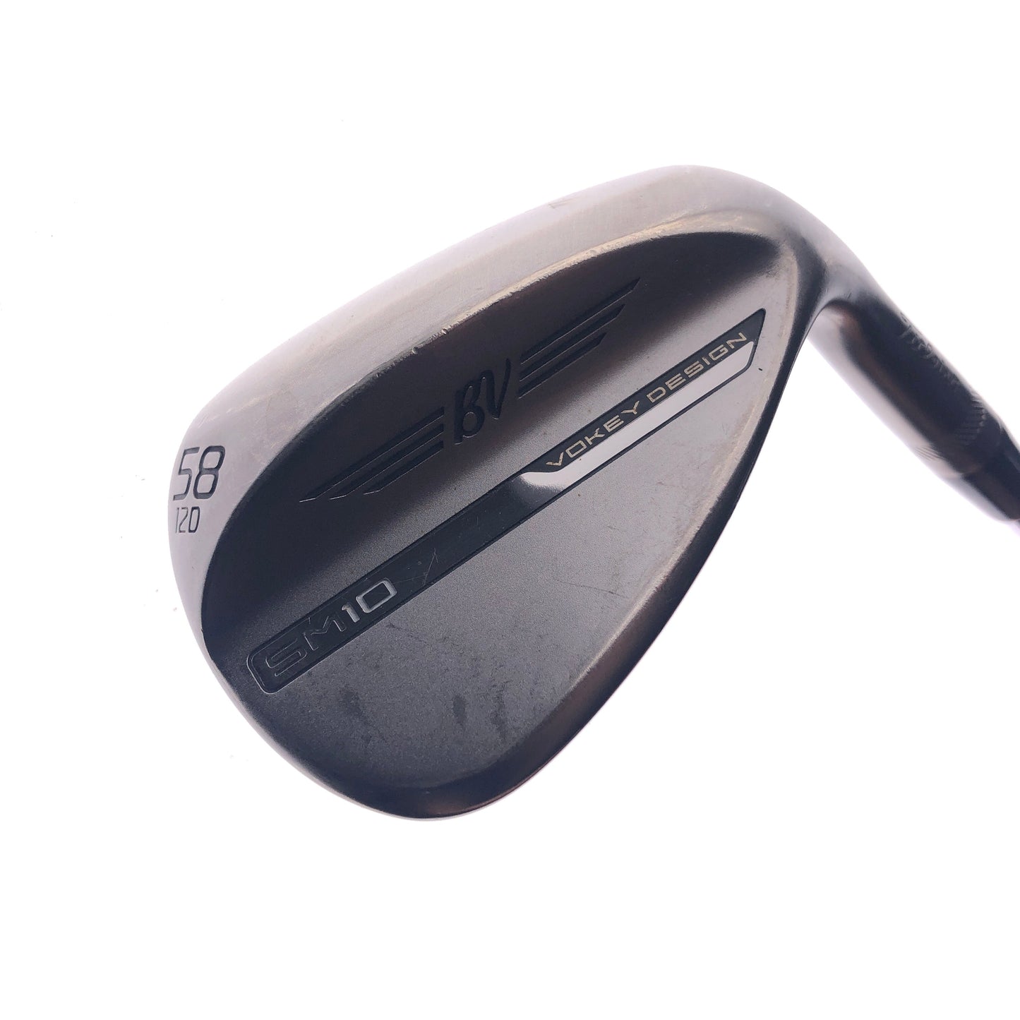 Used Titleist Vokey SM10 Nickel Lob Wedge / 58.0 Degrees / X-Stiff Flex