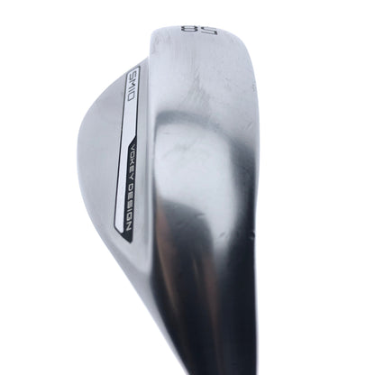 Used Titleist Vokey SM10 Tour Chrome Lob Wedge / 58.0 Degrees / Wedge Flex
